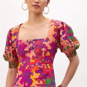 Anthropologie Roopa Pemmaraju Floral Midi Dress